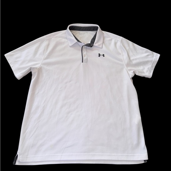 Under Armour Polo T Shirt 100% Polyester Men Size XL Loose Fit - Picture 1 of 4